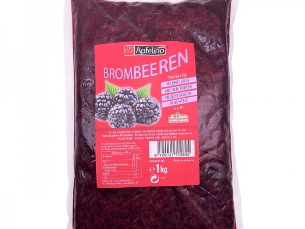 Brombeeren ganz, past. 1 kg / 4 kg