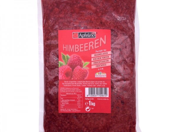 Himbeeren ganz, past. 1 kg / 4 kg